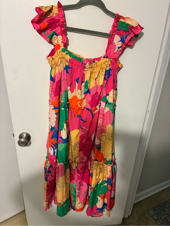 Umgee Dresses & Skirts - Umgee Bright Floral Sundress in Pink, Yellow & Green size medium